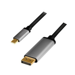 Kabel USB-C do DP, 4K 60Hz aluminiowy 1.8m 