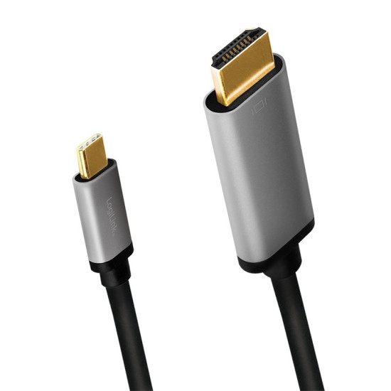 Kabel USB-C do HDMI, 4K 60Hz aluminiowy 1.8m 