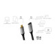 Kabel USB-C M/F,4K/60Hz aluminiowy 0.5m 