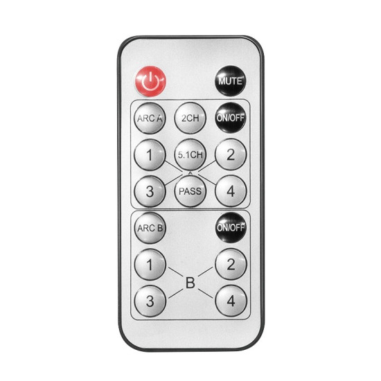 Switch 4x2 HDMI, 4K 60Hz, z pilotem 