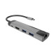 Stacja dokująca Multi Port Fowler Go USB-C - Hub 2x USB 3.0, HDMI 4K, USB-C PD, RJ45 