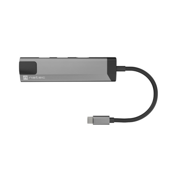 Stacja dokująca Multi Port Fowler Go USB-C - Hub 2x USB 3.0, HDMI 4K, USB-C PD, RJ45 