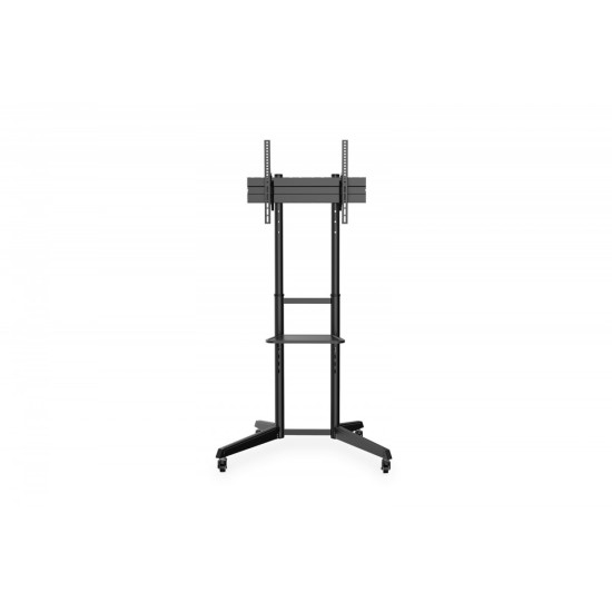 Stojak mobilny pojedynczy z półką 1xLCD max. 70