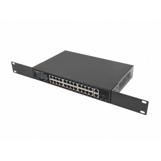 Switch 24x1GB POE+ 2xGB 2x rack 19' gigabit ethernet 250W 