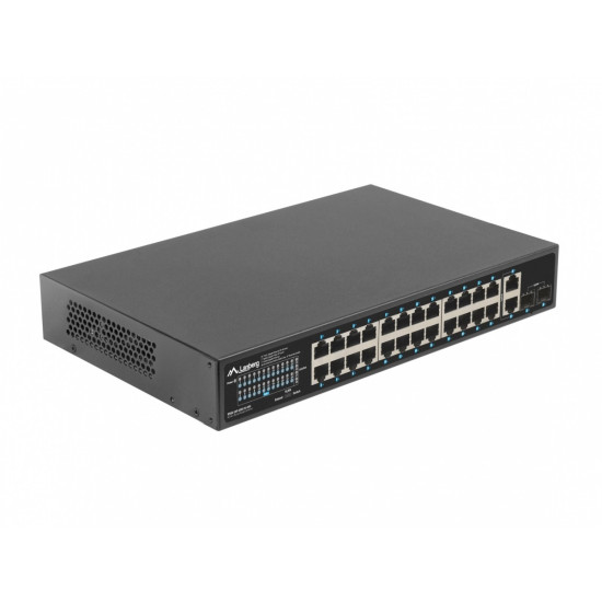 Switch 24x1GB POE+ 2xGB 2x rack 19' gigabit ethernet 250W 
