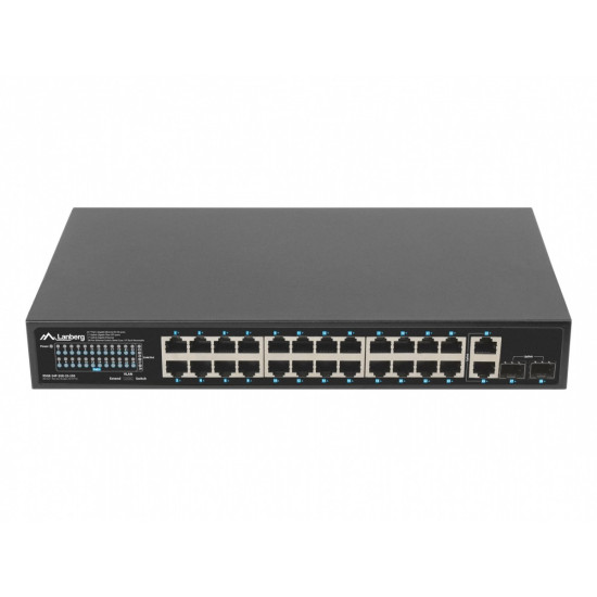 Switch 24x1GB POE+ 2xGB 2x rack 19' gigabit ethernet 250W 