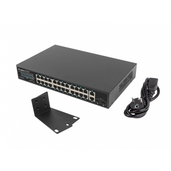 Switch 24x1GB POE+ 2xGB 2x rack 19' gigabit ethernet 250W 