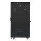 Szafa rack stojąca 19 cali 27U 800x1200 czarna drzwi szklane LCD FLAT PACK 