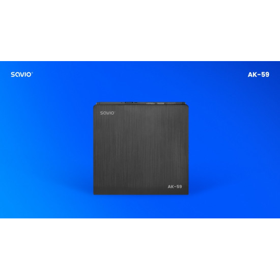 Zewnętrzna nagrywarka typu Slim CD/DVD R/RW, USB-C/USB-A, AK-59 