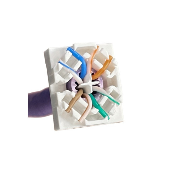 Moduł keystone RJ45 kat.6A PoE+ STP 