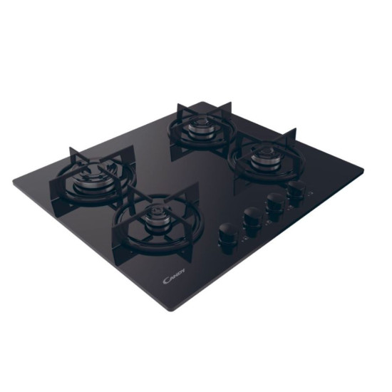 Płyta gaz/szkło czarna CVW6BB