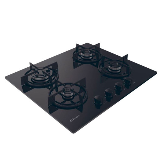 Płyta gaz/szkło czarna CVW6BB