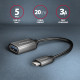 Kabel adapter RUCM-AFAC USB 3.2 Gen 1 Type-C samiec -> Type-A żeńska, 0,2m, 3A, ALU