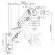 Ramię regulowane  do monitora do montażu na ścianie, do 27 cali/ 7 kg