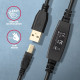 Kabel ADR-210B USB 2.0 A-M -> B-M Aktywny kabel połączeniowy/wzmacniacz 10m