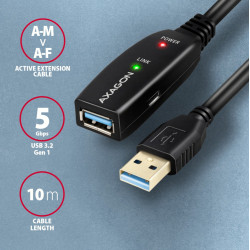 Kabel ADR-310 USB 3.0 A-M -> A-F aktywny kabel przedłużacz/wzmacniacz 10m