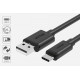 Kabel USB-C - USB-A 2.0; 1.5m; M/M; C14067BK 