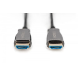 Kabel połączeniowy hybrydowy AOC HDMI 2.0 Premium HighSpeed 4K/60Hz UHD HDMI A/HDMI A M/M czarny 15m