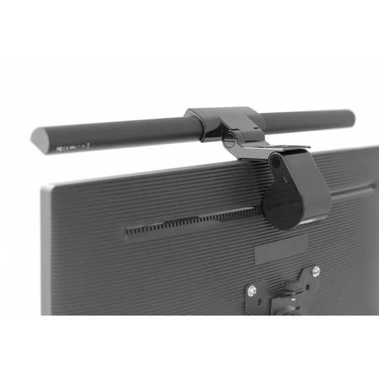 Lampka LED do monitora z mocowaniem zaciskowym, 5W, 250lm Czarna