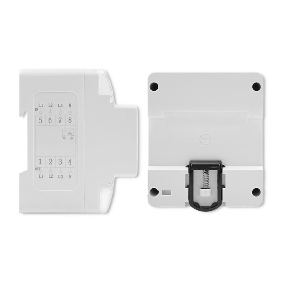 Trójfazowy elektroniczny licznik | miernik zużycia energii na szynę DIN | 230V | LCD | 4P 