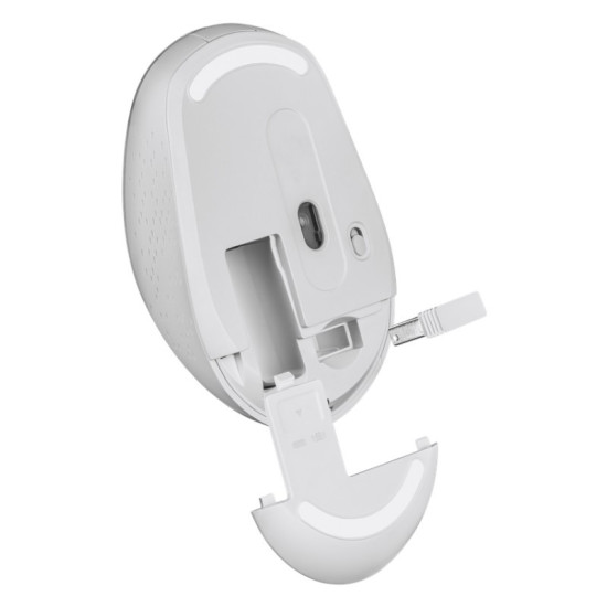 Mysz bezprzewodowa silent click AURIS MB-027 800/1200/1600 DPI Biała 