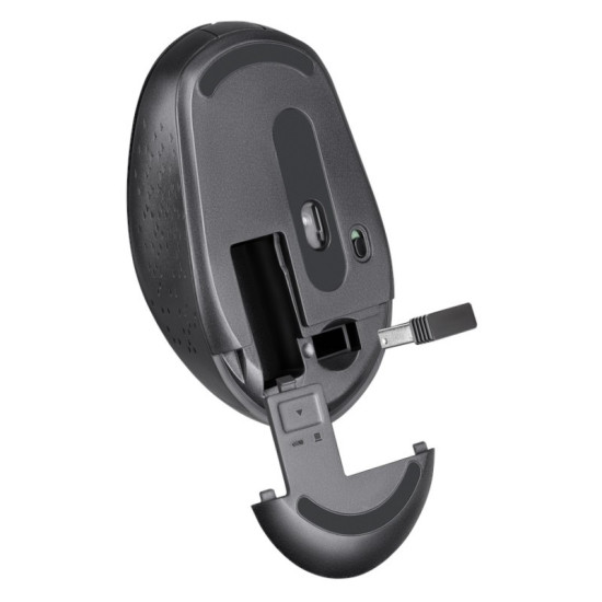 Mysz bezprzewodowa silent click AURIS MB-027 800/1200/1600 DPI Czarna