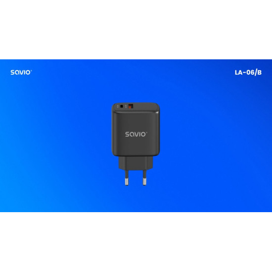 Ładowarka sieciowa 30W Quick Charge, Power Delivery 3.0, LA-06/B