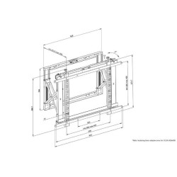 Uchwyt ścienny WL95-800BL1 POP 42-70 cali