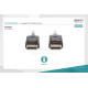 Kabel połączeniowy DisplayPort z zatrzaskami 4K 60Hz UHD Typ DP/DP M/M czarny 1m