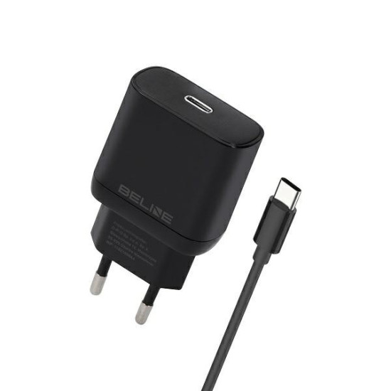 Ładowarka sieciowa 30W USB-C + kabel USB-C, czarna