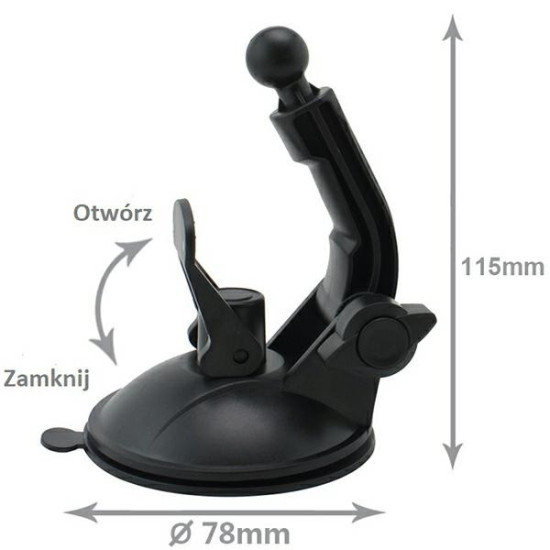 Uchwyt samochodowy 2w1 szyba/kokpit 