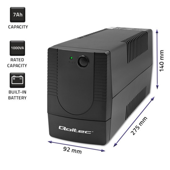 Zasilacz awaryjny UPS | Monolith | 1000VA | 600W 