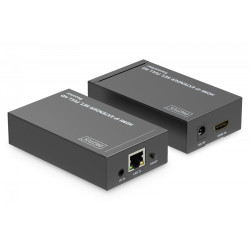 Przedłużacz/Extender HDMI 1080p 60Hz 120m po skrętce Cat.6/6A/7/8 HDCP 1.3 IR, zestaw