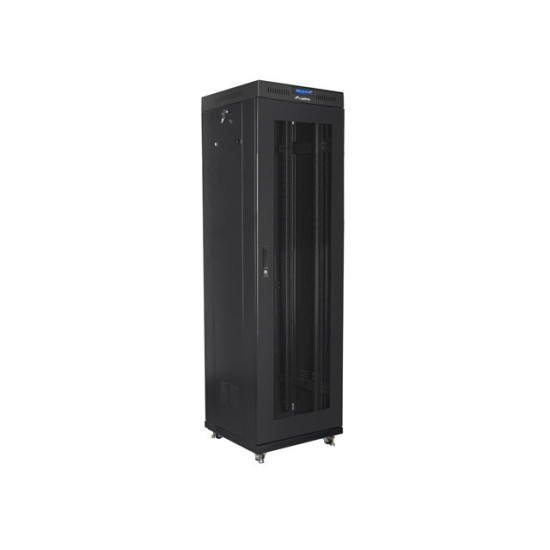 Szafa stojąca rack 19 42U 600x600, czarna