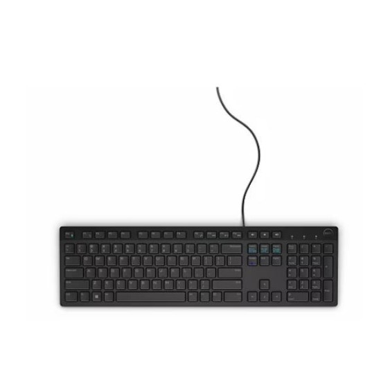Klawiatura multimedialna KB216  US International (QWERTY) - czarna (RTL BOX)