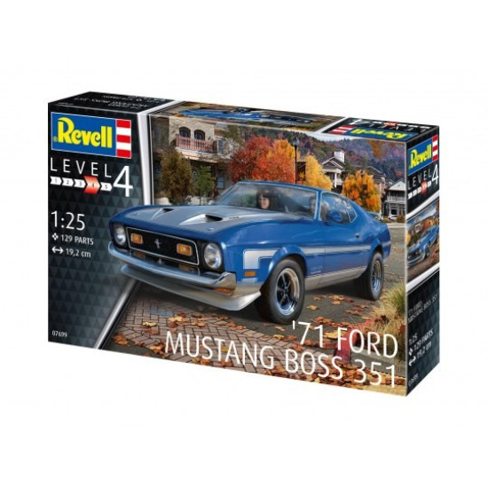 Model plastikowy Samochód 71 Ford Mustang Boss 351 1/25