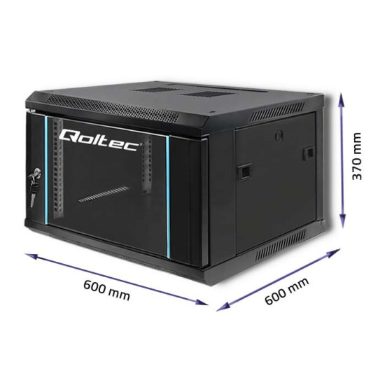 Szafa RACK 19 cali | 6U | 600 x 370 x 600