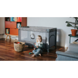 Łóżeczko turystyczne Stefi Grey Concrete Multicolor