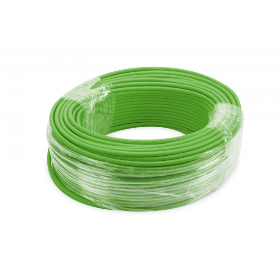 Kabel teleinformatyczny instalacyjny kat.8.2, S/FTP, Dca, AWG 22/1, LSOH, 100m, Zielony