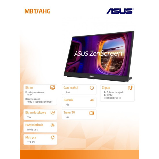 Monitor 17 cali MB17AHG IPS