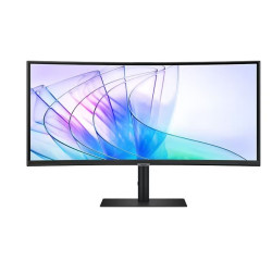 Monitor 34 cale LS34C652VAUXEN VA 3440x1440 UWQHD 21:9 1xHDMI 1xDP 1xUSB-C (90W) 2xUSB 3.0 LAN (RJ45) 5ms HAS Webcam głośniki zakrzywiony 3yrs on-site