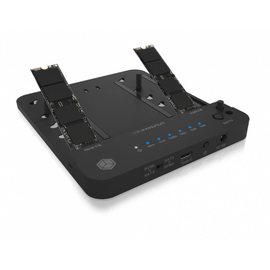 Stacja dokująca/klonująca IB-2915MSCL-C31 M.2  dla M.2 0NVMe i SATA 2,5/3,5 SSD/HDD 