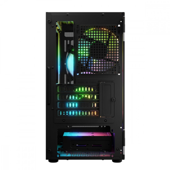 Obudowa Komputerowa Logic Portos ARGB Mini USB 3.0 Czarna 