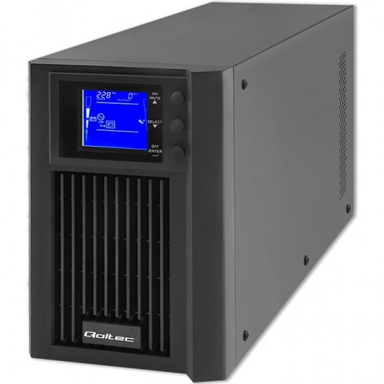 Zasilacz awaryjny UPS | On-line | Pure Sine Wave | 2kVA | 1.6kW |LCD | USB 