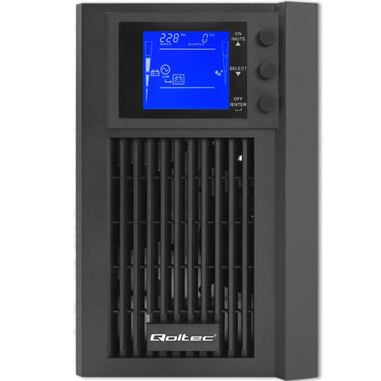 Zasilacz awaryjny UPS | On-line | Pure Sine Wave | 2kVA | 1.6kW |LCD | USB 