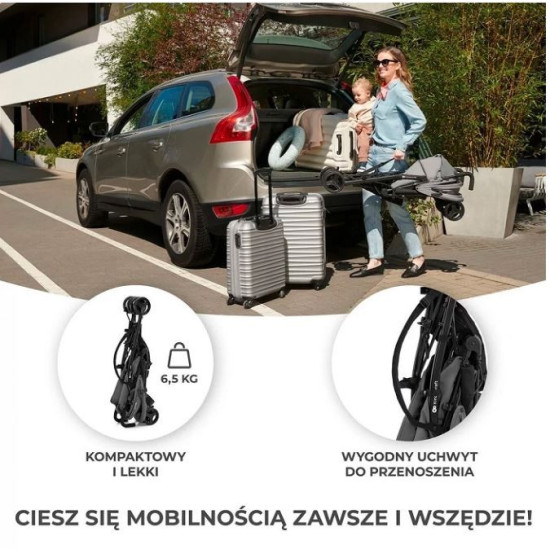 Wózek spacerowy TIK STONE GREY