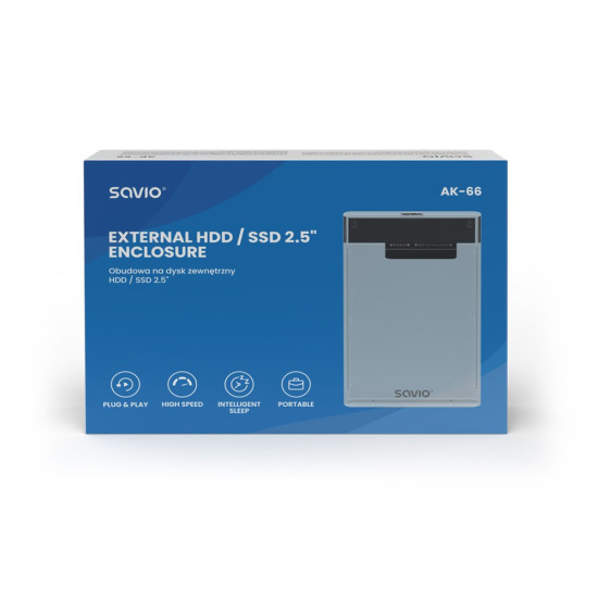 Zewnętrzna obudowa na dysk HDD/SSD 2.5