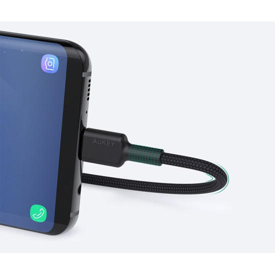 CB-CD30 nylonowy kabel USB C - USB A | 0.9m | 3A | 60W PD | 20V