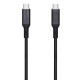CB-MCC102 nylonowy kabel USB C - USB C | LED | 1.8m | 5A | 100W PD | 20V