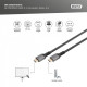 Kabel Premium połączeniowy HDMI 2.1 Ultra HighSpeed 8K60Hz UHD Typ HDMI A/A M/M 2m Czarny 